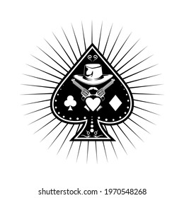 Your gambler card illustration vector