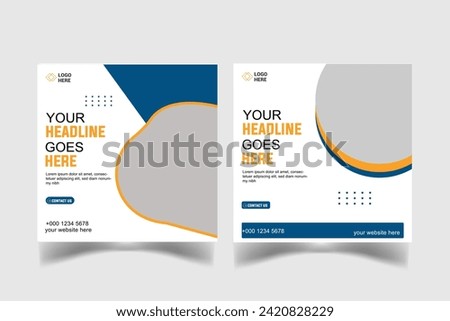 your  headline goes here social media design template