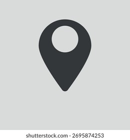 Su Vector de la ubicación en el fondo blanco