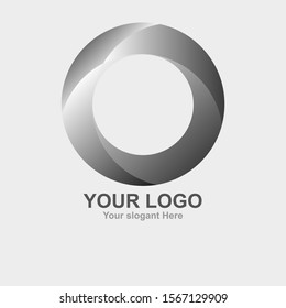 Your Logo based circle with back and white gradient it's philosophy revolves and always revolves between light and dark