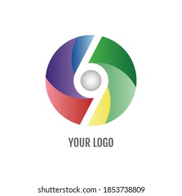 Your logo forms six and nine numbers with green yellow red and purple bluecolor
