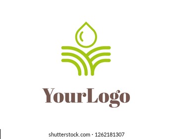 Your Logo Nature. The sign can present organic food, harvest, natural substances or the broadly understood nature - Vector