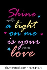 is your love,t-shirt print poster vector illustration