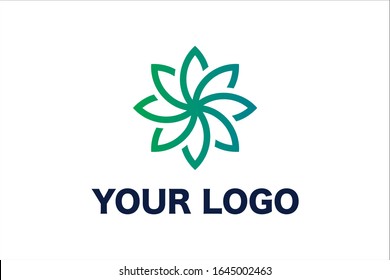 Your nature logo. Design flat style - Vector