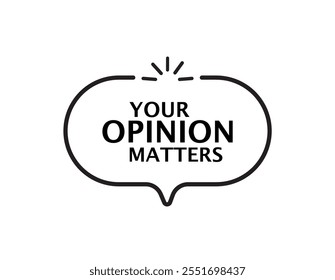 your opinion matters on paper