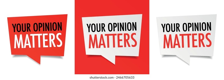 Your opinion matters on speech bubble