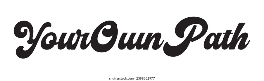 your own path text on white background.
