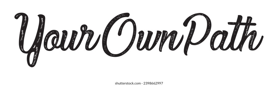 your own path text on white background.