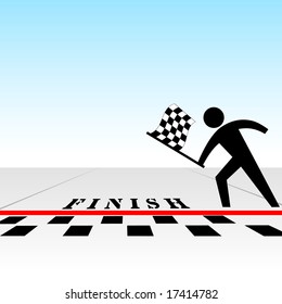 From Your Perspective, You A Win Race & Get The Checkered Flag At The Finish Line.