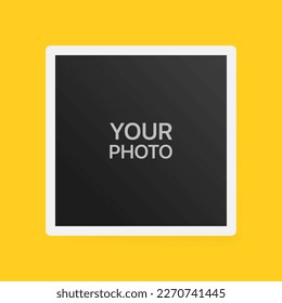 Your photo background. For business, yellow shades, beautiful vector illustration. Background concept. Vector line icon on yellow background