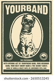 The Your Rock Band Gig Poster Flyer Template 