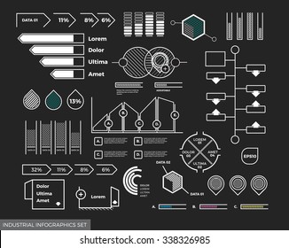 Your Scalable and Adjustable Eps10 Vector Infographics Set for Your Digital Presentation