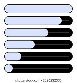 Your setting bar slider for web User Interface. Isolated cyberspace design. Vector icons in flat style