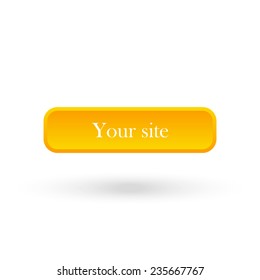 Your site yellow vector button for a site