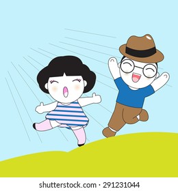 Your Smile Makes Me Happy illustration