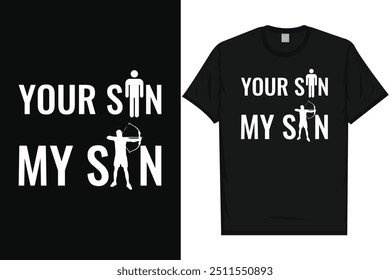 Your son my son archery shooting archery lovers bow arrow typography tshirt design