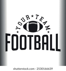  Your Team Football , Football Silhouette, Player Shirt, Cricut, Your Team