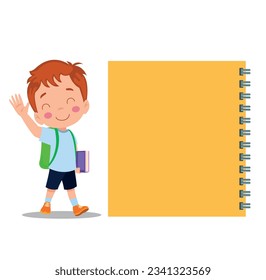Your text here cute children holding note paper