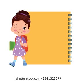 Your text here cute children holding note paper