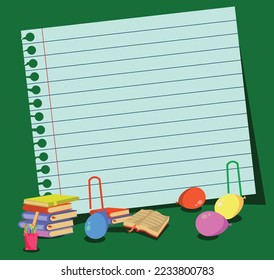 Your text here cute kid holding note paper