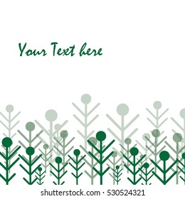 your text here plants decorative design