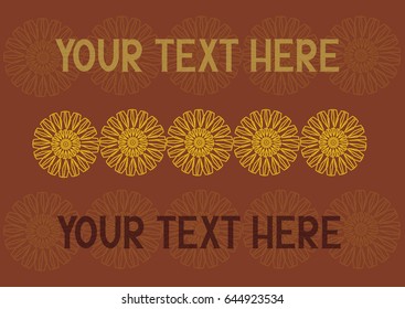 your text here template, floral