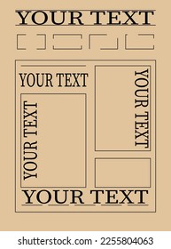 your text sign. your text label set