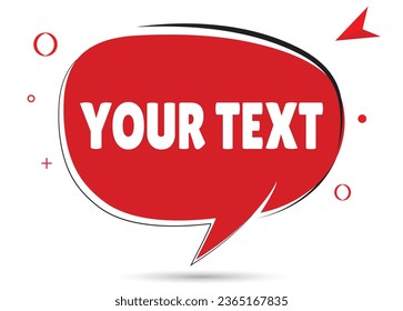 Your text speech bubble text. Hi There on bright color for Sticker, Banner and Poster. vector illustration.