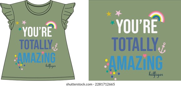 you'r totaly amazing graphic design vector