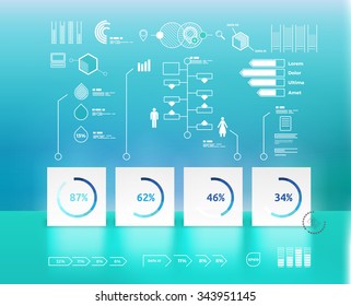 Your Turquoise Concept Scalable & Adjustable Eps10 Vector Infographics Base for any Media