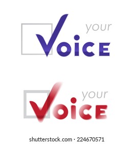 'Your voice' checkbox icon