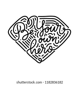 Your voice matters abstract quote lettering. Calligraphy inspiration graphic design typography element. Hand written postcard. Cute simple vector sign hand drawn style. Textile print