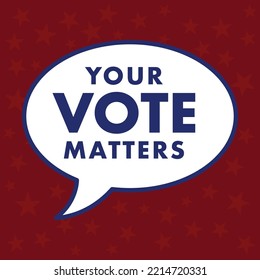 Your Vote matters Voting concept . template Elections icons. 