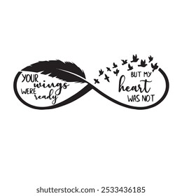 your wings were logo inspirational positive quotes, motivational, typography, lettering design