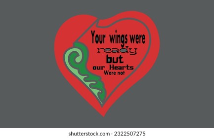 your wings were ready,Remembrance, Vector And Clip Art svg