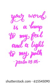 44 Your word is a lamp for my feet Images, Stock Photos & Vectors ...