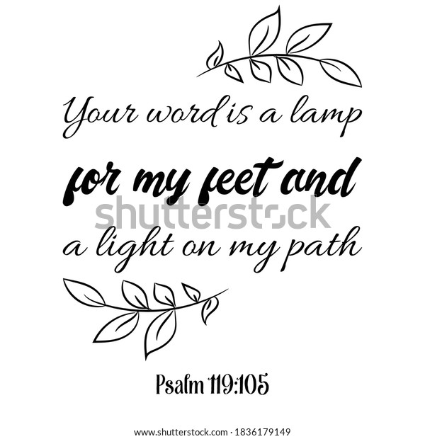 Your Word Lamp My Feet Light Stock Vector (Royalty Free) 1836179149 ...