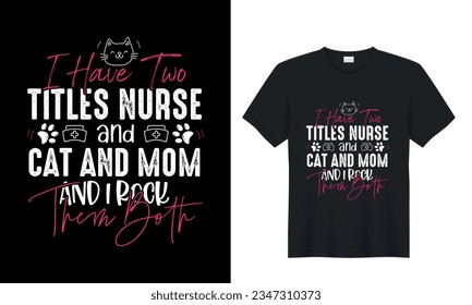 Si eres una enfermera amante del gato, ¡este diseño de camisetas es perfecto para ti! Con un lindo gráfico kitty con un estetoscopio y la palabra en tipografía audaz, esta camisa seguramente pone una sonrisa