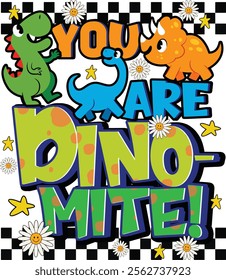 You're Dino-Mite Funny Dino Dinosaur Valentine 