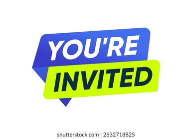 You're Invited Banner Label Design Template