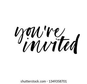 You're Invited Words Stock Vectors, Images & Vector Art 