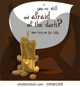You're still not afraid of the dark?  Halloween banner