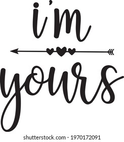 i'm yours logo inspirational positive quotes, motivational, typography, lettering design