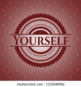 Yourself badge with red background