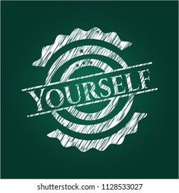 Yourself with chalkboard texture
