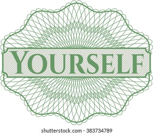Yourself money style rosette