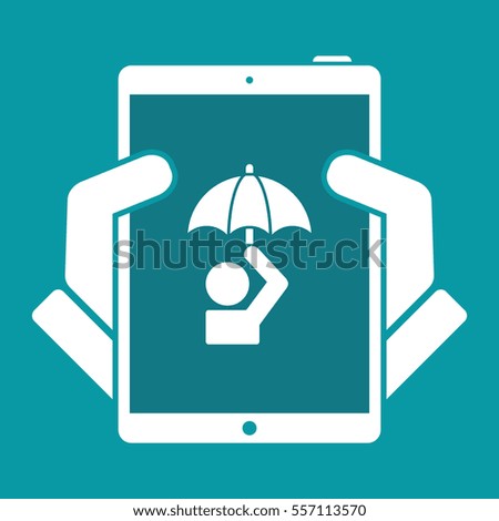 Yourself protection- Vector web icon