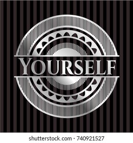 Yourself silver badge or emblem