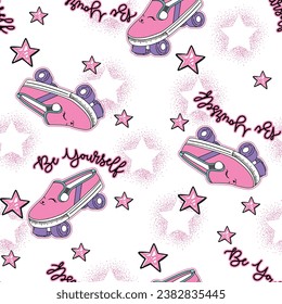 YOURSELF TEXTURE STAR GIRL PATTERN 