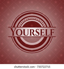 Yourself vintage red emblem